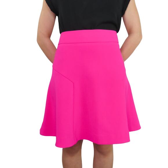 Express Hot Pink Skirt A-Line Flared Skirt Size 2 Small Barbiecore Twee - Picture 3 of 9
